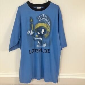 LOT29 Looney Tunes Marvin the Martian Graphic Heavyweight Ringer T-Shirt - XL